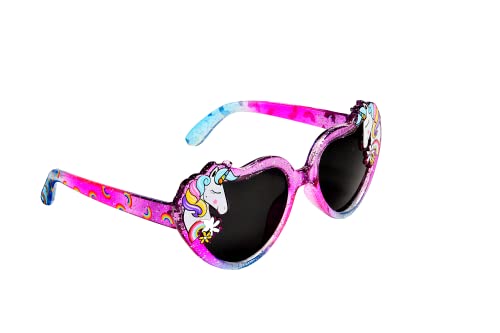 Eyelevel Unicorn Kids Sunglasses for Girls 5-10 Years with Multicoloured Purple Frame - 100% UVA/UVB Protection