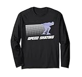 Eislaufbahn für Geschwindigkeitskating, Eislaufbahn, Wintersport-Geschenk Langarmshirt