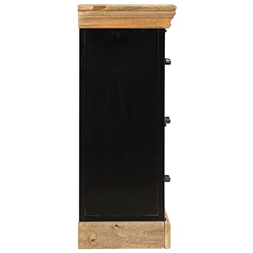 Bigbarley Drawer Storage Organizer,Filing Storage File Cabinet,For Home Office,Chest Of Drawers 23.6"X11.8"X29.5" Solid Mango Wood #TOP2