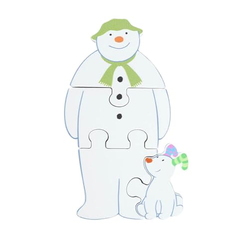 The Snowman™ and the Snowdog Puzzle (FSC®). My First Puzzles, Jigsaw Puzzle Games with- Educational Toys For 1 Year Old & Toddler, Montessori Early Development& Activity Toys by Orange Tree Toys