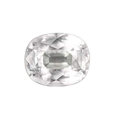 Saphir blanc authentique de 12,25 Ratti pour la création de bijoux précieux uniques
