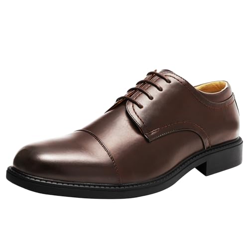 Dress Shoes for Men Classic Handmade Leather Oxford Shoes for Men Formal Casual Lace-Up Wedding Footwear