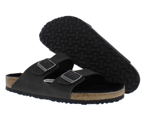 Image of Birkenstock Arizona Shearling Unisex Shoes Size 13, Color: Desert Black