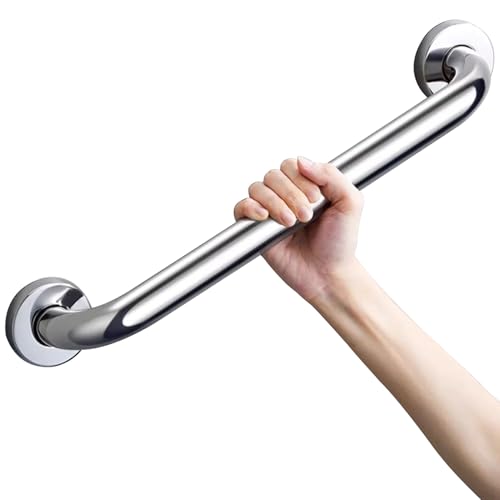 屋外用グラブハンドル、ステンレススチール製グラブレール丸管手すり(取り付けネジ付き)、バスルーム用シャワーアームグラブバー、長さ30cm 40cm 50cm 60cm 80cm 1m 120cm 1.5m(120cm)