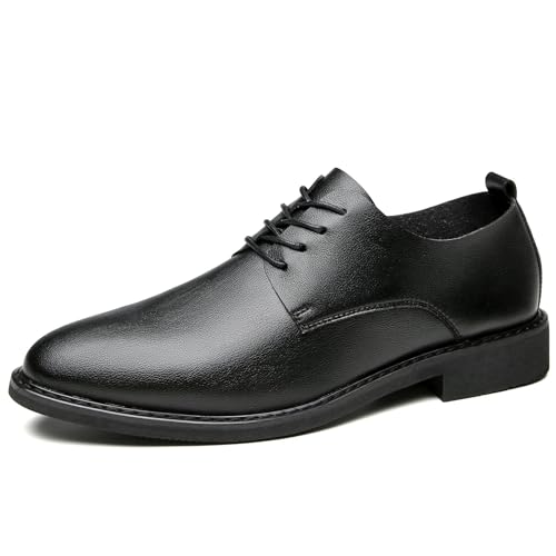 Men's Evening Dress Shoes Genuine Leather Lace Up Wingtip Non Slip Formal Party Wedding Classic Comfortable Slip Resistant