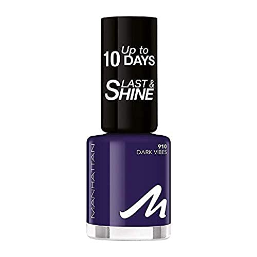 Manhattan Last und Shine Nagellack, Nr.910 Dark Vibes, 1er Pack (1 X 10 ml)