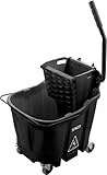 CFS OmniFit 35 QT Wischmopp-Eimer-Kombination: Seitenpresser, Schwarz