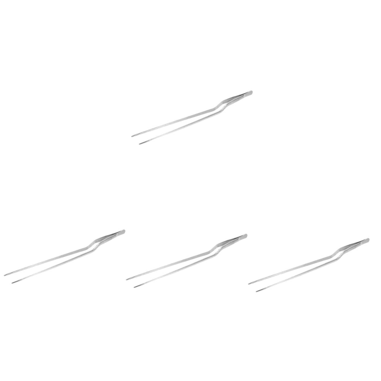 4pezzi Pinze Inossidabile Pinzette Per Cibo e Accessori Da Barbecue Utensili Per e Impiattare Scivolare