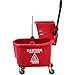 Global Industrial Commercial Mop Bucket and Wringer Combo with Side Press, 38 Quart Capacity, Durable Corrosion-Resistant Polypropylene, 3