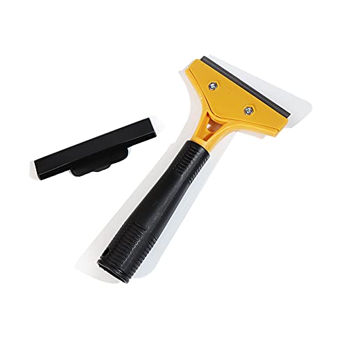 Grattoir pour table de cuisson en verre et en céramique, Grattoir à lames de rasoir, détachant le métal pour enlever les taches, 10 lames de rechange incluses Cover