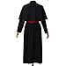 BLESSUME Priest Soutane Roman Cassock Costume Minister Choir Cassock with Cincture Band Belt