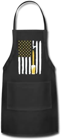 Delantal de grifo de cerveza artesanal con la bandera americana, patriótico de Estados Unidos, barman, cocinero, restaurante, barbacoa, hornear,