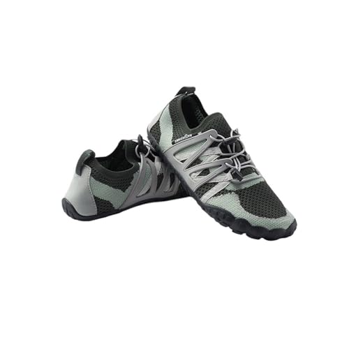 DYYEUAVT Zapatos de Playa al Aire Libre con Parches de Dos Colores, Zapatos de Senderismo Transpirables y de Secado rápido(Green,36)