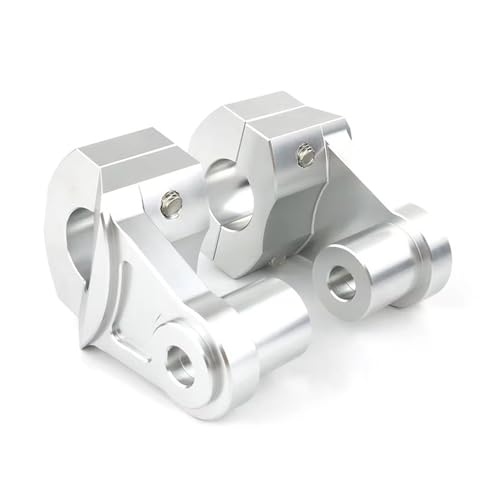 Riser de guidon 25.4 mm argent pour Triumph Bonneville T100 T120 Bobber Thruxton 900