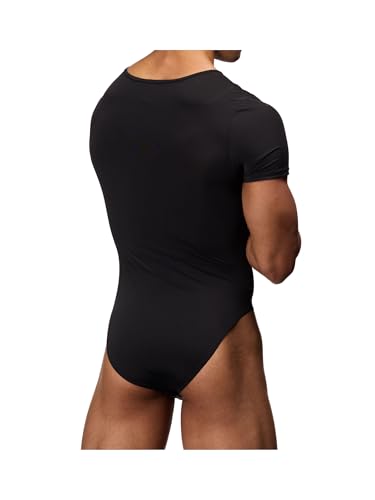 Body Aware Men's Henley Brief Bodysuit Undershirt4