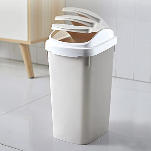 Bote de basura ZAW con tapa elegante para baños y salas de estar 4