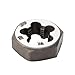 Century Drill & Tool 96210 ½-20 NF Fractional Hexagon Die, 1” Across Flats, High Carbon Steel for Metal Work, Form External Threads, 75% Thread Engagement over 60% Industry Standard, Hand Cutting
