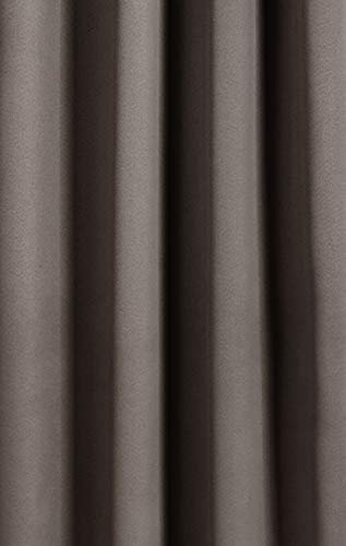 Image of Amazon Brand - Solimo Room Darkening Blackout Door Curtain, 7 Feet, Set of 2 (Brown), Eyelet, Solid Microfibre & Polyester 2-Piece Bed Pillow Set - 16 x 24 Inch, White