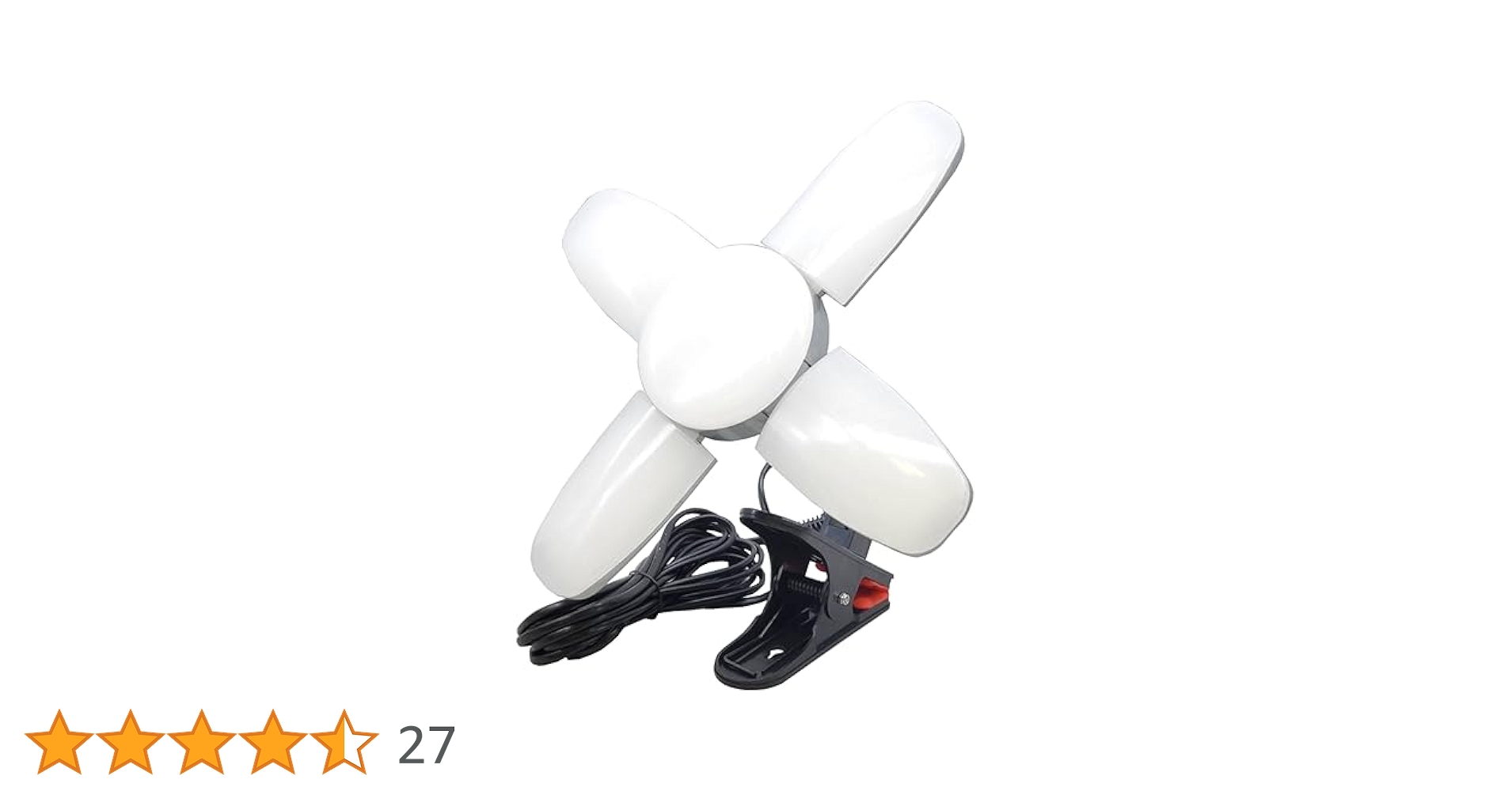 【新品・未開封】投光器　LED電球付クリップランプ　スーパールミネX60CL Amazon.co.jp: 60W LED電球付屋内用クリップランプ スーパー