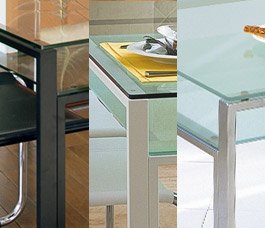 Amazon｜ガラスダイニングテーブル 1300x800 ブラックフレーム・クリア