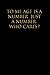 Produktbild To me age is a number just a number copy. Who cares-.pdf": Blank lined Notebook/Perfect Journal Gift ,College Ruled With 110 Pages Size 6x9 Gifts To Men & Women