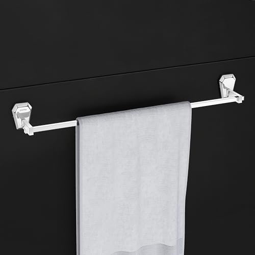 Image of Plantex Towel Rod for Bathroom /304 Grade Stainless Steel Towel Bar /Towel Stand /24 Inch Towel Hanger /Bathroom Accessories - Pack of 1 (PM-2402, Chrome)