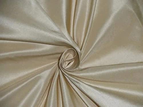 Tissu taffetas 100 % pure soie pour confectionner une robe de mariée ivoire crème