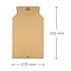 Fixo Packung | 30 Versandumschläge aus festem Karton mit Faltenbalg | 276 x 352 mm | Mindestmaße 205 x 282 mm | Faltenbalg 70 mm | selbstklebender Verschluss | Faltenbalg 70 mm | perfekt für den