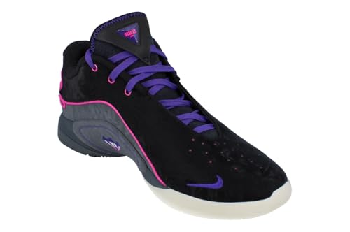 Lebron XXII Crown Jewel Basketball Shoes (FZ1094-001, Black/Dark Grey/Field Purple/Laser Fuchsia) Size 124