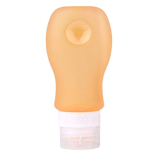 Preisvergleich Produktbild Tragbare 37 ml leere Kosmetikbehälter Quetschflasche mit Saugnapf Auslaufsicher Nachfüllbare Silikonflasche Leere Weichtube Gugutogo