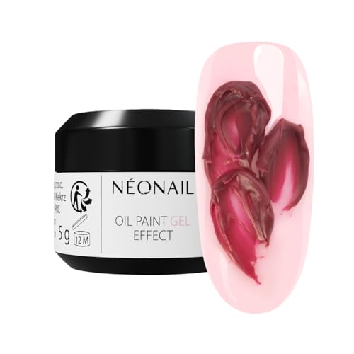 NÉONAIL Oil Paint Gel Effect - Painted Passion - Rot - 3D Skulptur - Nageldesign Gel UV 3D - Aufbaugel Für Gelnägel - Kunstnägel - 3D Nail Art - 5 g