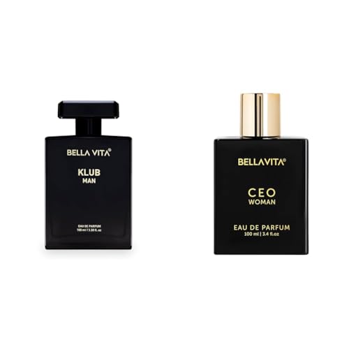 Image of Bella Vita Luxury Klub Men Eau De Parfum Liquid CEO Woman Eau De Parfum Perfume With Bergamot Tonka & Vanillapremiumlong Lasting Woody & Fruity Fragrance Scent For Women 100 ML