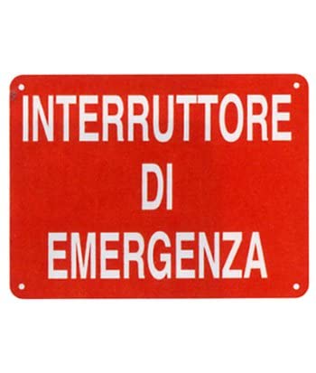 NEW CARTELLO SEGNALETICO - interruttore di