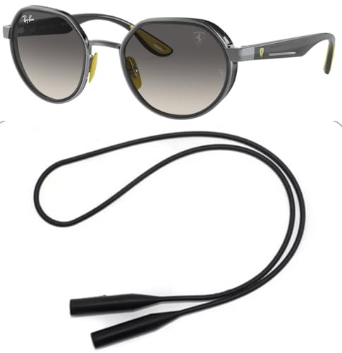 Ray-Ban RB3703M Sunglasses Bundle: RB 3703M F03011 Gunmetal Grey Gradient and Universal Anti-slip Silicone Leash2