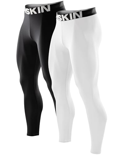 Image of DRSKIN Men's Compression Pants (5 /4 /3 Pack) Quick Dry Tights Leggings Sports Baselayer Running Gym Workout