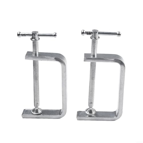 Pince en C de menuiserie, lot de 2 outils de serrage en alliage d'acier pour vos ateliers - 5