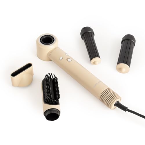 CREATE/ION STYLER PRO/Sèche-cheveux ionique 5 en 1 Sable/Moteur DC Brushless, 3 vitesses, fonction air froid, 3 niveaux de température, étui de rangement,...