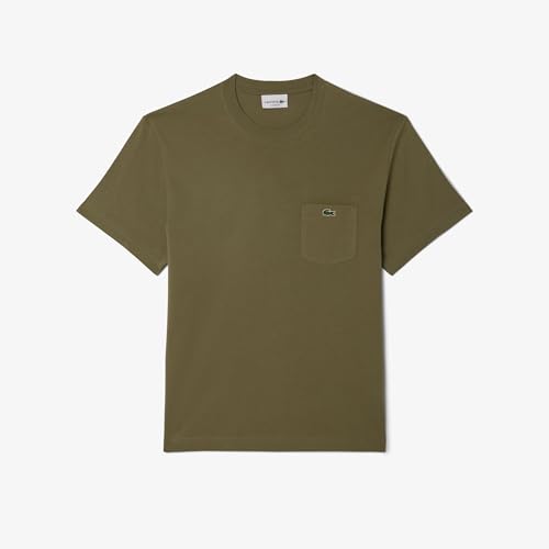 Image of Lacoste Men's Cotton T-shirt with Breast Pocket