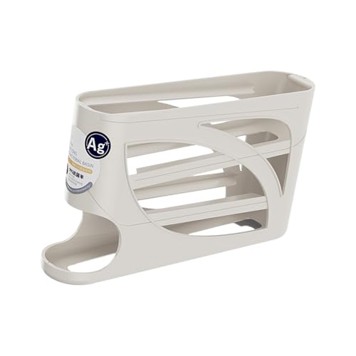 Zktfyshk Scatola per uova scorrevole, dispenser automatico per rollare, versatile, a 4 strati, custodia delicata per armadio da cucina per casa salvaspazio