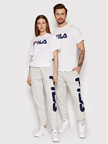 Fila Bellano tee Camiseta, Blanco Brillante, M Unisex Adulto