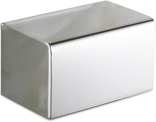 ペーパータオルホルダー 壁掛け 防水と防錆設計 小物置き カバー付き 鏡面ペーパーホルダー ティッシュケース ステンレス鋼製 浴室 キッチン トイレ ホテル ティッシュ スマホ置き おしゃれ (シルバー)