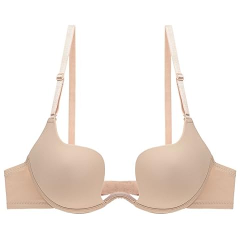 Aivtalk Women's Sexy Deep Plunge Convertible V Bra Push up Strap Bra Multiway Max Cleavage Bra Cover