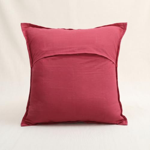 Image of Ravaiyaa - Attitude is everything Set of 5 Handmade Khambadiya Patchwork Cotton Cushion Cover 16X16 Inch | Decorative Cotton Throw Pillow Covers | Bohemian Vintage Embroidered Sofa Cushions