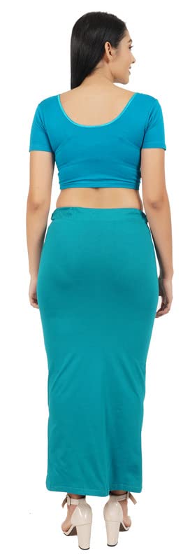 Image of Lycra Blend Cotton Saree Shapewear Petticoat for Women and Girls, Skirts Shapewear Dress for Saree