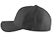 TOP HEADWEAR Blank Fitted Curved Cap Hat, Charcoal 7 5/8