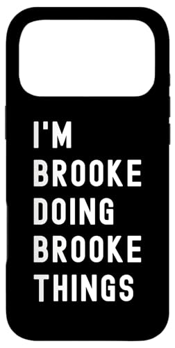 私は Brookeです。Brooke が行うことを行う。 スマホケース iPhone 17 Pro Max 用