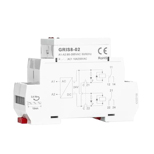 Relais isolé GRIS8 10A module de commutation anti-parasite AC85V-265V