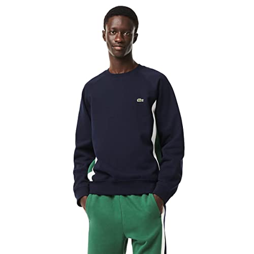Lacoste Herren Sh5605 Sweatshirts, Marineblau/Grün, L