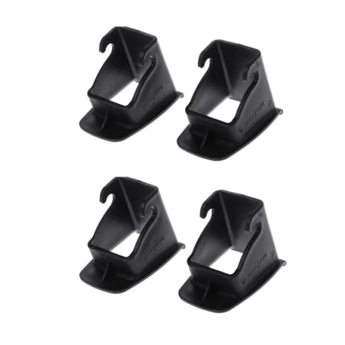 Msagkah 4 conectores universales ISOFIX, material ABS duradero, fácil instalación, compatible con la mayoría de los vehículos, instrucciones ISOFIX para asientos de coche infantiles (negro)