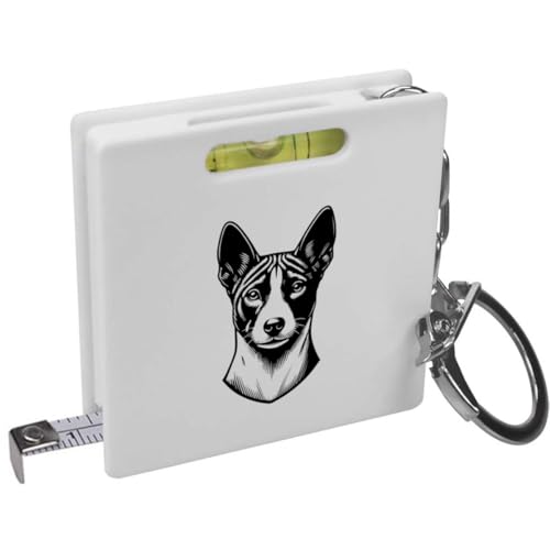 Llaveros cinta métrica nivel Basenji Azeeda